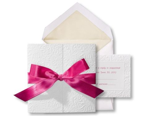 Gatefold invitation kits are available from 1st Class Wedding Invitations